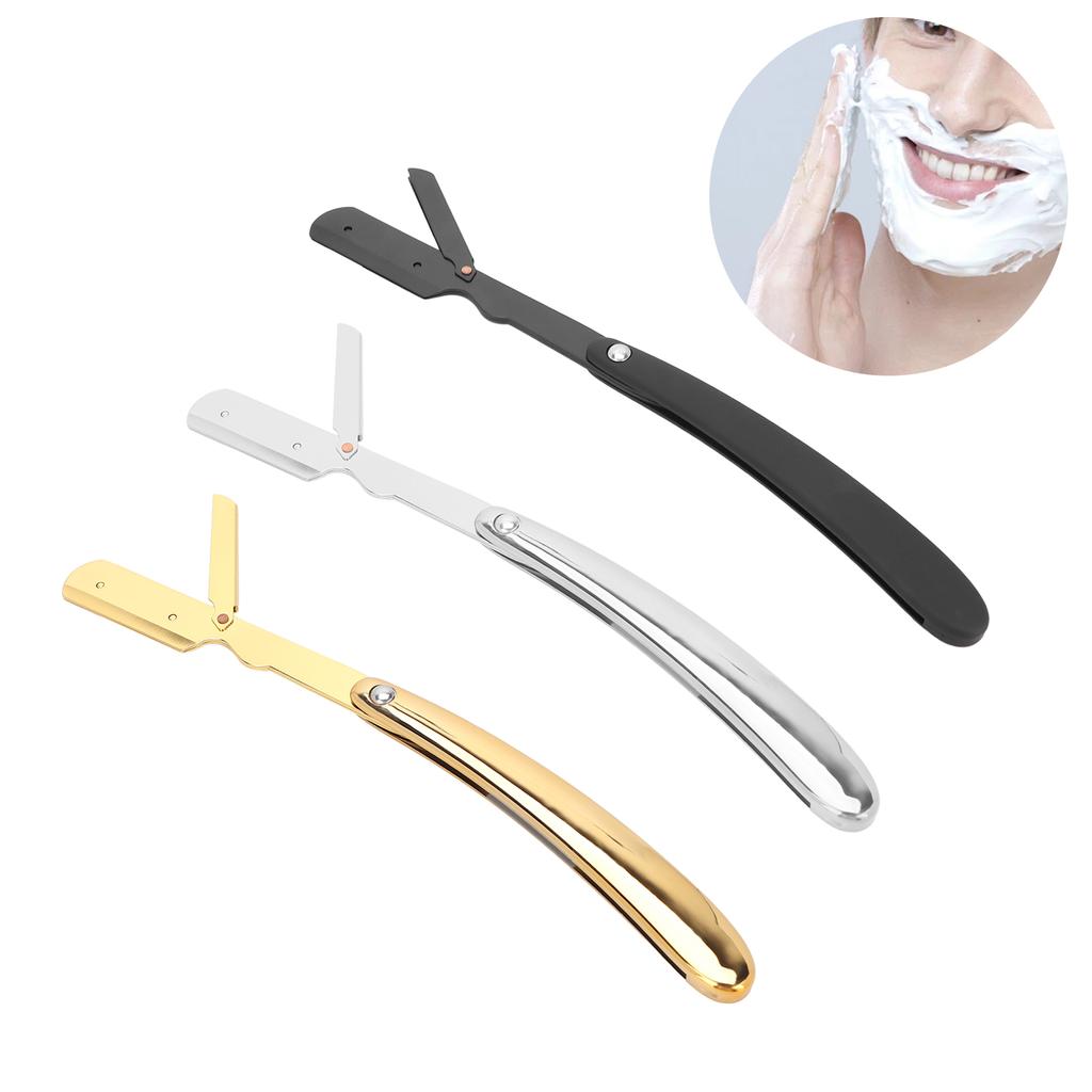 Men\'s Folding Handle Plated Professional Straight for Hair Salon (Without Blade)