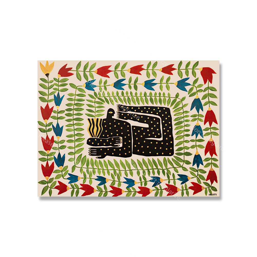 Древний Египет Красочный абстрактный постер в стиле бохо с изображением тигра, леопарда, настенные художественные принты, картины на холсте, декор для гостиной