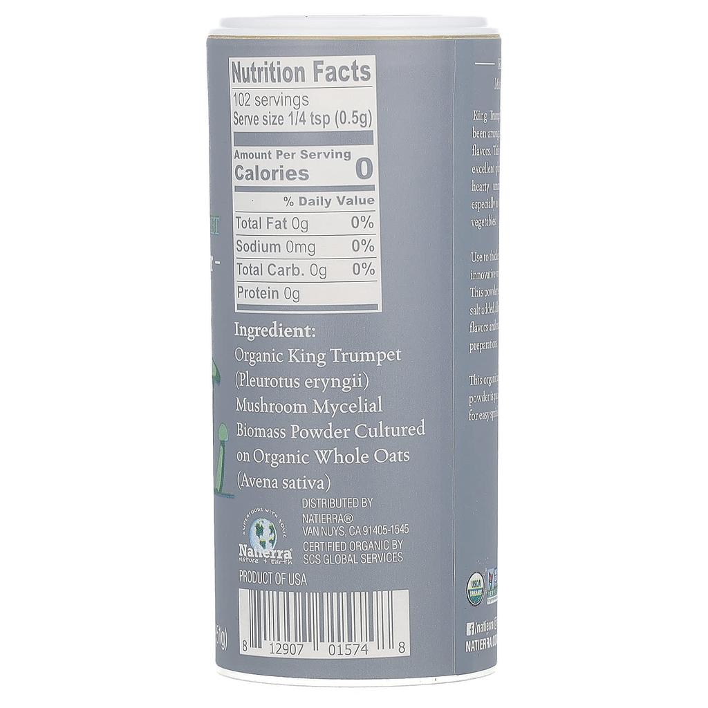 Organic Trumpet Mushroom Powder Shaker, 51G(1.8Oz)