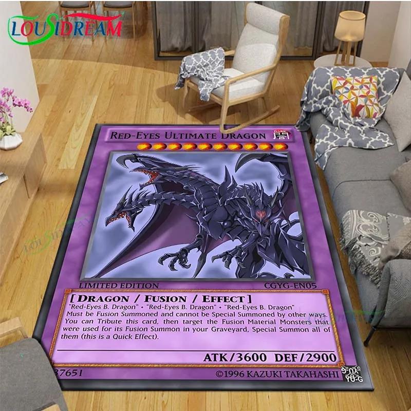 3D Famous Card Games Y-Yu-Gi-Oh  Carpet for Living Room Home Sofa Decoration,Children Game Decor Floor Mat Yoga Mat Large Carpet