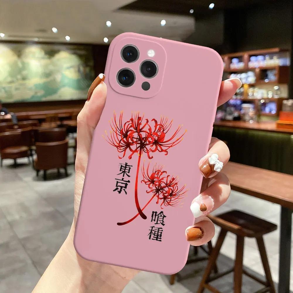 Чехол для телефона Tokyo Ghoul из аниме для iPhone 16 15 14 13 12 11 Pro Max XS XR X 7 8 Plus Mini SE Мягкий ТПУ Funda