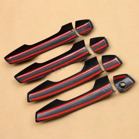 Carbon Fiber Door Handle Cover Accessories For Mitsubishi Eclipse Cross 2018+