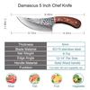 Нож шеф-повара Кухонный нож из нержавеющей стали Нож для обвалки Нож мясника