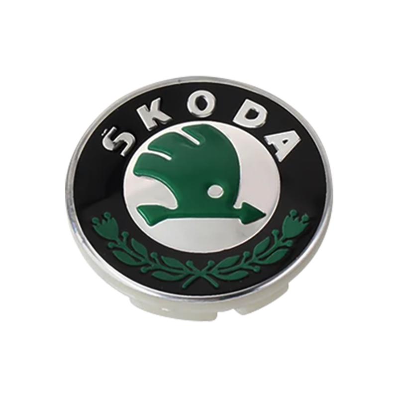 4Pcs 56mm Car Wheel Center Caps Hub Cap Covers Emblem Styling for Skoda A5 A7 A8 Fabia Karoq Superb Rapid Kamiq Octavia MK2 MK1 2 3