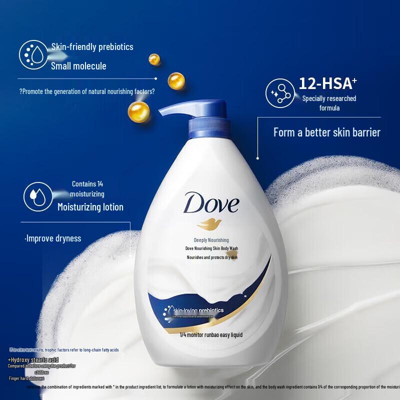 Dove Deep Nourishing Hydrating Body Wash Twin Pack