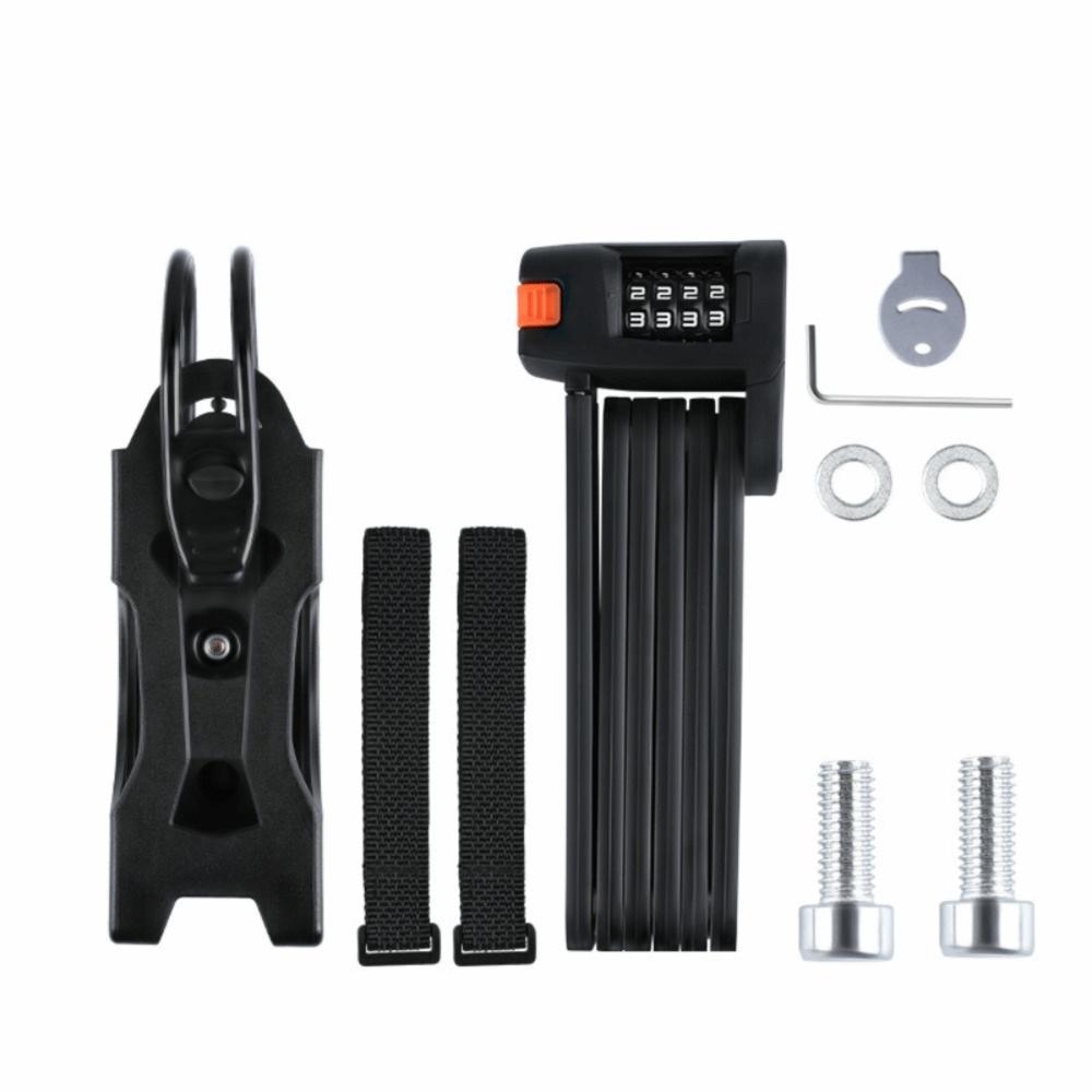 Portable Cycling Folding Lock Alloy Steel Bike Combination Lock Bicycle Accessories