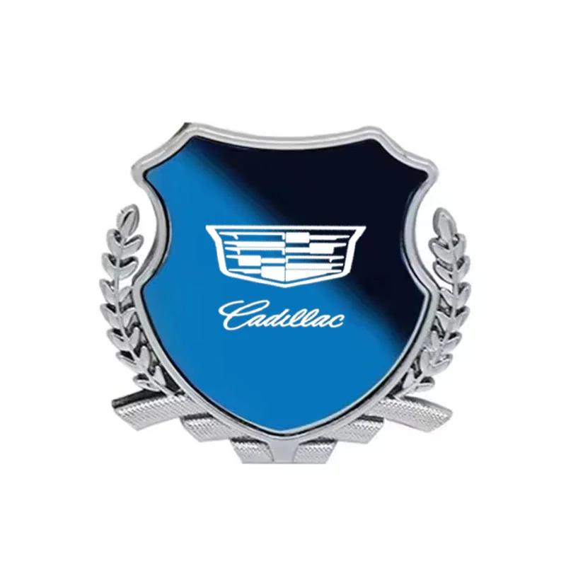 Custom Zinc Alloy Car Fender Emblem Side Window Badge for Cadillac ATS CT4 CT5 CTS ESCALADE STS XLR XT4 XT5 XT6 XTS Rear Sticker
