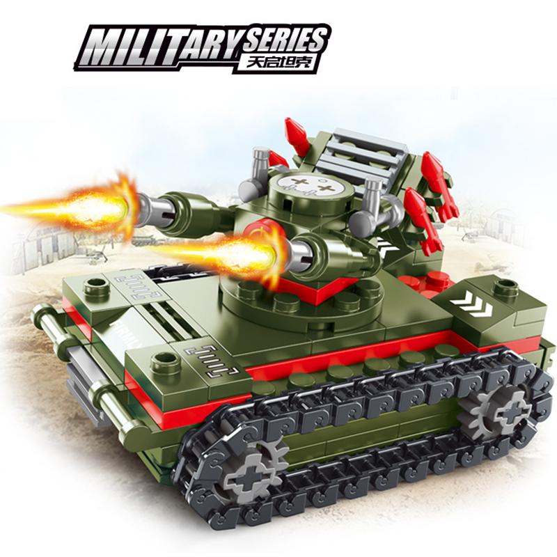 MOC Main Battle Tiger Heavy Tank War Military City Vehicle Car Building Blocks Classic Model Bricks Kits Sets Ideas