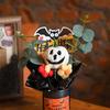Halloween Bouquet Artificial Flowers Table Centerpiece Pumpkin Bouquet Artificial Flowers with Eucalyptus Leaves Indoor Table