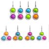 Брелок-клавиатура Fidget Finger Bubble Music, модная игрушка-антистресс, нажимаемая доска для упражнений, брелок-антистресс, подарок на день рождения