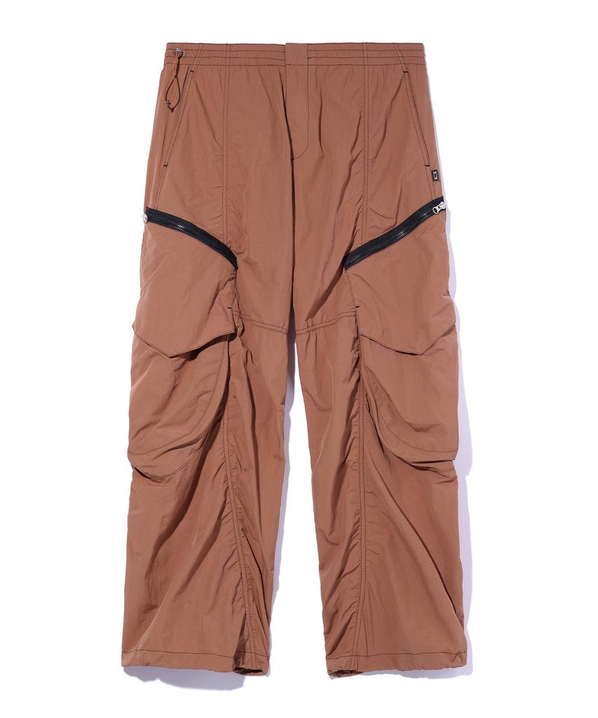 CRITIC Glossy Cargo Pants Brown