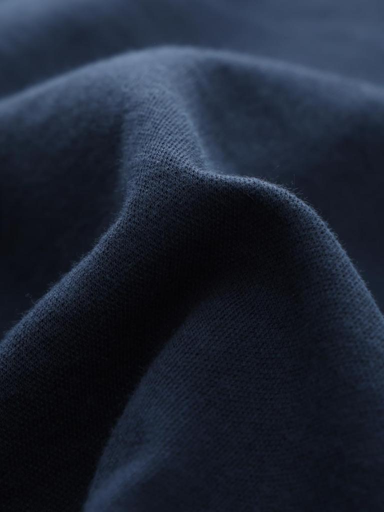 Пижама Kaitak Family 5-звездочного отеля, Мужская Унисекс Супер Картонная Вязаная Рубашка, Длинный Рукав, Осень/Зима, Размеры M, L, LL (Л, Военно-Морской Флот)