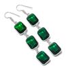 Chrome Diopside Gemstone 925 Sterling Silver Earring 3.07"