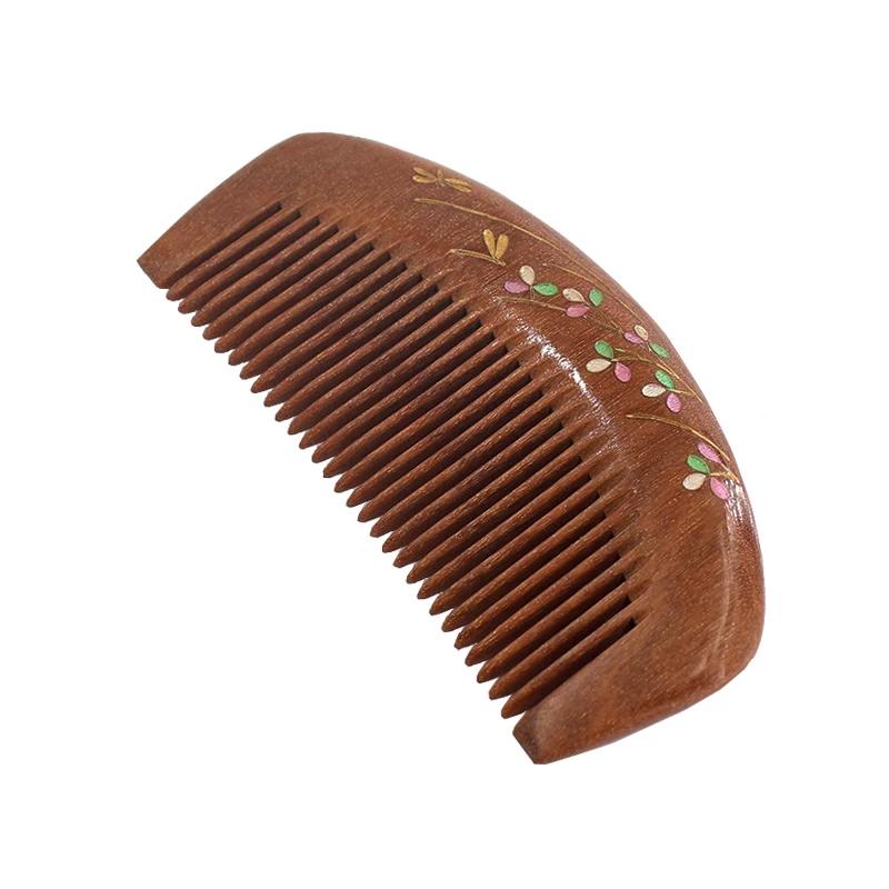 Cute Natural Mahogany Comb Genuine Mini Sandalwood Sandalwood Comb Small Portable Portable Student Girl