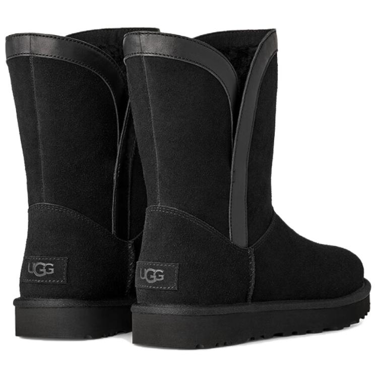 UGG Classic Novelty Short Mid-Calf Snow Boots Women Boots Black 1174515-BLK