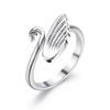 Swan Sewing Accessories Adjustable Finger Wear Thimble Ring Yarn Guides Knitting Loop Crochet Ring