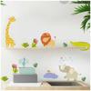[A1556] - Multicolored 'Jungle Animals' Sticker Sheet - 20x70 Cm