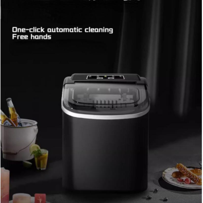 105W Fully Automatic Ice Cube Making Machine Small Milk Tea Shop Commercial Ice Maker Household Intelligence Ice Making Machine