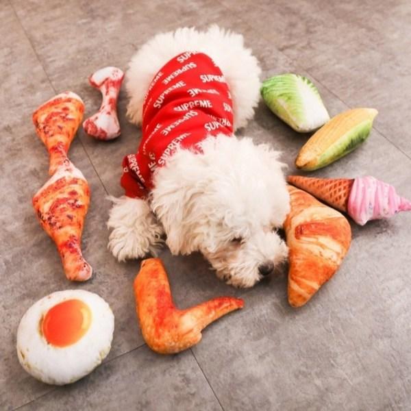 Набор плюшевых кормов Pastel Pet Pet Sound, 7 шт., овощи, 1 комплект