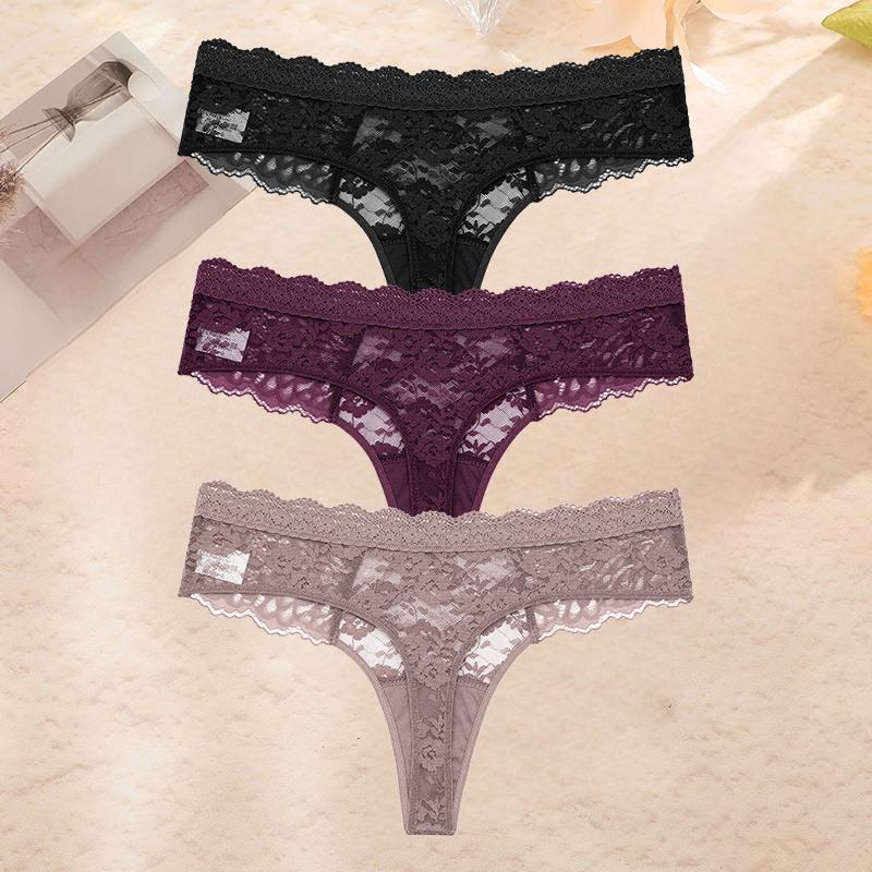 FINETOO 3 шт./компл. S-XL женские сексуальные трусики стринги сексуальное женское нижнее белье женское кружевное белье женское бикини леди стринги нижнее белье