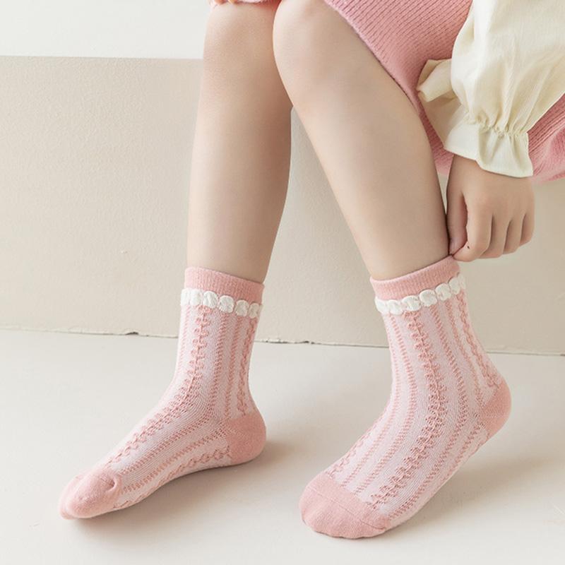 Kids Girls' Socks 5 Pairs Children's Short Tube Socks