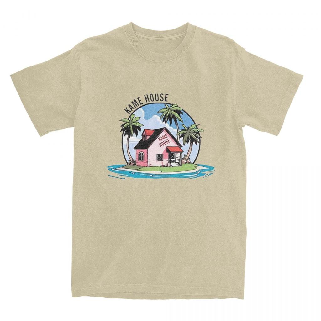 Turtle Island Kame House Аниме Подарочная футболка для фанатов Мужская и женская футболка из чистого хлопка для отдыха с коротким рукавом Одежда на все сезоны