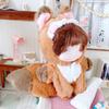 Dressing Game Jumpsuits With Tail Cartoon Animal Outfit 20cm Doll Clothes One-piece Garment