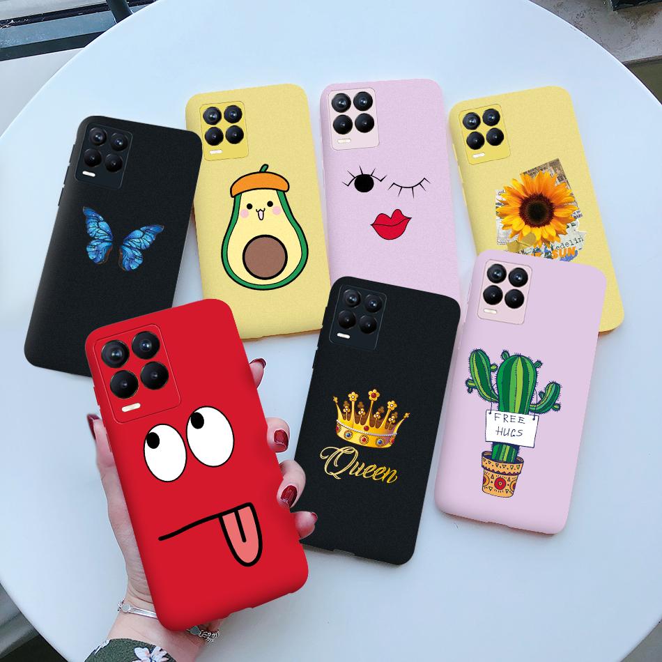 Чехол для Oppo Realme 8 Pro Милый Расписной ТПУ Силикон Ударопрочный Мягкий Задняя Крышка Телефона для Realme 8 Pro Глобальная Версия 6.4" Чехол