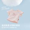 Davidella girls' pure cotton T-shirt, children's short sleeved top, summer outfit, baby girl's stylish base shirt