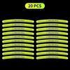 AZP2  Luminous Car Wheel Hub Stickers High Reflective Stripe Tape for Mercedes Benz W203 W204 W205 W206 W212 W213 W222 W223 E300 C200