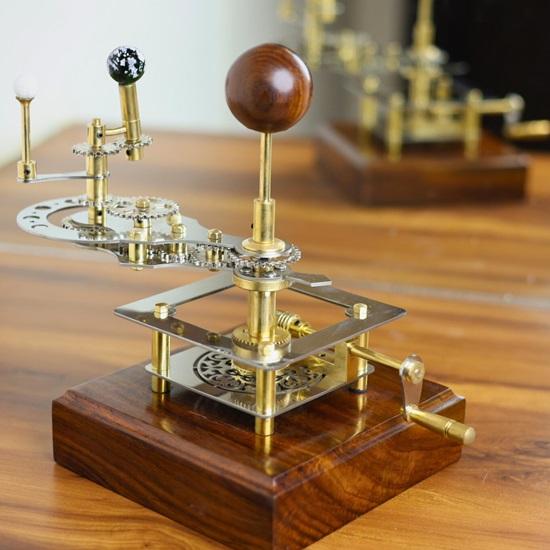 25.4 Cm Orrery Luxury Home Décor Solar System Model Perfect House Warming Gift, Gift for Husband, Tellurion, Elegant Functional Décor Masterpiece