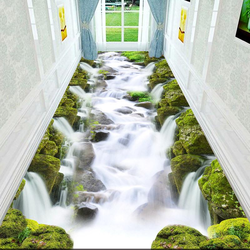 3D Гостиная Красивый Пейзаж Напольный Коврик Ковер Спальня Полноразмерная Кровать Прикроватный Коврик Для Ползания Журнальный Столик Входная Дверь Коврик