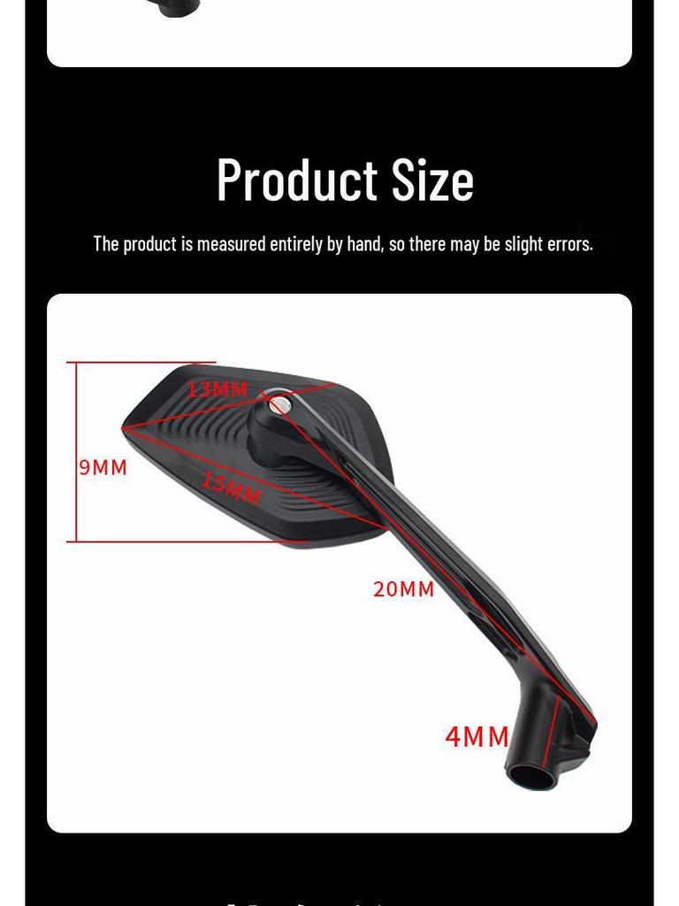 Широкоугольное зеркало заднего вида для CFMOTO 450MT/800MT и Zongshen DSX525