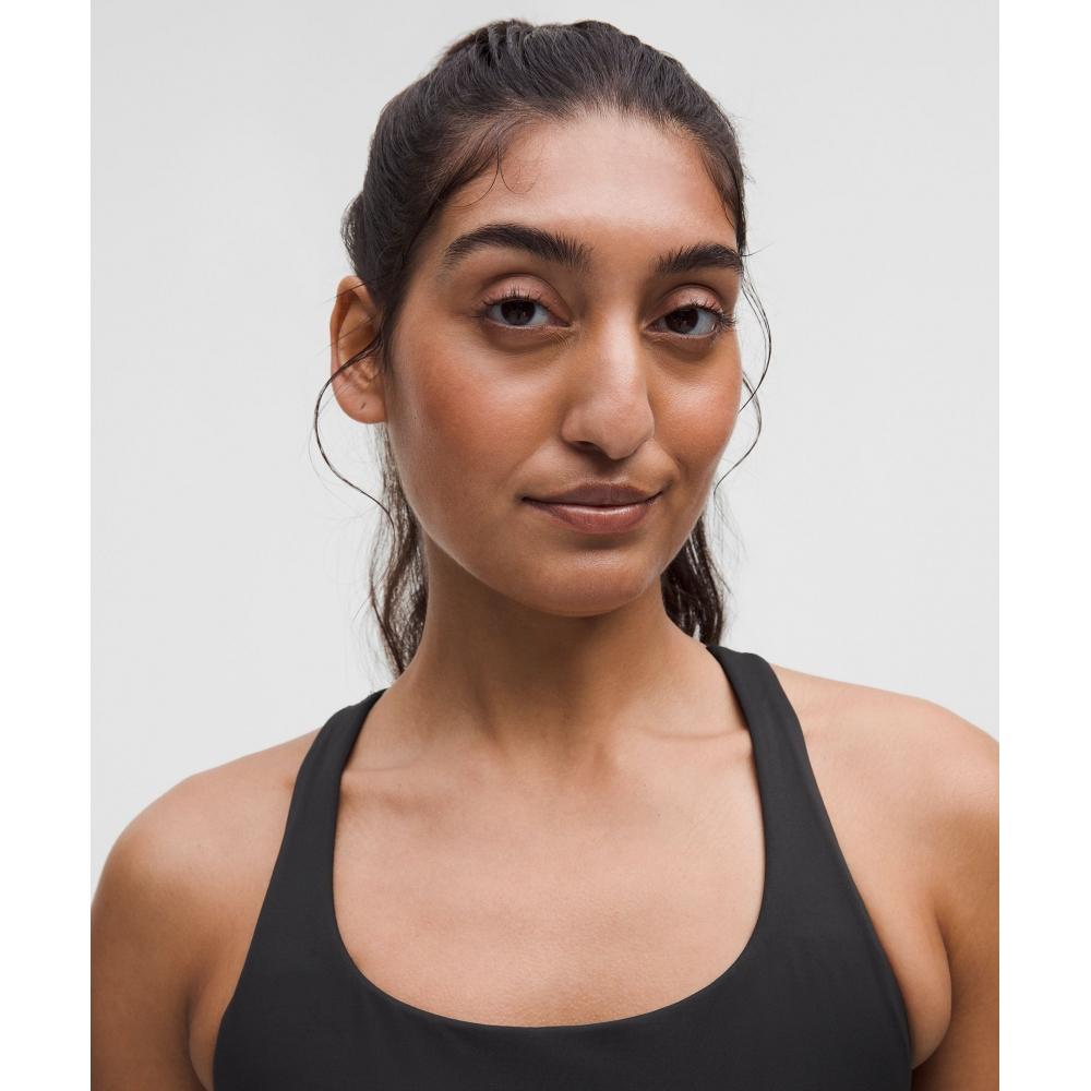 Lululemon Бюстгальтер Energy Longline со средней поддержкой, чашки BD, черный цвет