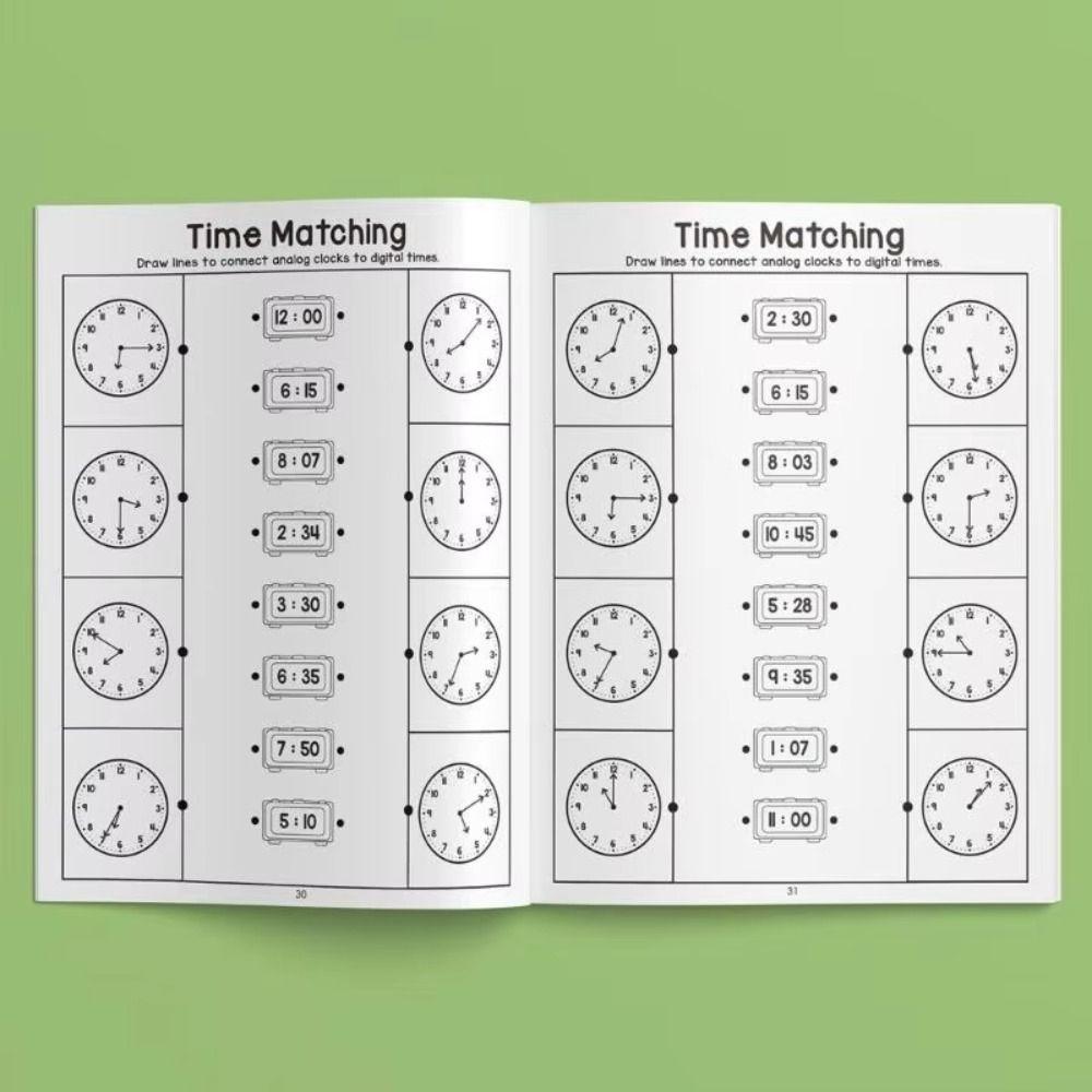 Painting Exercise Time Cognition Book Tracing Drawing Learning Book  Zero Foundation