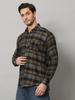 Bigreams Мужская фланелевая рубашка в клетку из 100% хлопка, окрашенная в пряжу, для рубашки с длинным рукавом