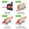 DIN Rail Fast Wire Cable Connectors 3/5Pin Universal Compact Conductor Spring Splicing Wiring Connector Push-in Terminal Block