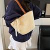 New Beautiful Casual Fashion Simple Woven Holiday Idyllic Large Capacity Portable Tote Bag Shoulder Armpit Bag