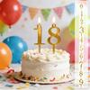 Stainless Steel Number Birthday Candle Holder Reusable Cake Candlestick  Anniversaries Event