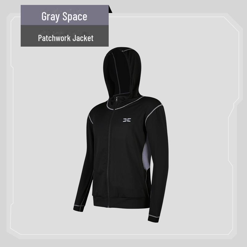 Легкая мужская куртка с капюшоном на весну/лето — дышащая спортивная одежда для тренировок и бега