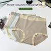 Женские хлопковые трусы-слипы с высокой талией и эффектом утяжки живота для весны и осени