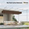 Retractable Pergola Cover, 2.55 x 2.5 m Replacement Canopy Fabric for 3 x 3 m Frame, Roof Top Only, Brown