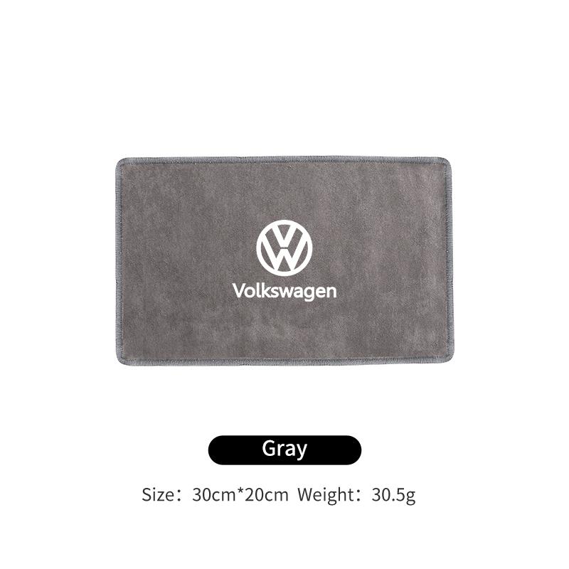T23-Car Logo Wash Clean Towel Microfiber Cleaning Drying Cloth For Volkswagen VW Tiguan CC Jetta Polo Golf Passat Scirocco TouaregVSOA1