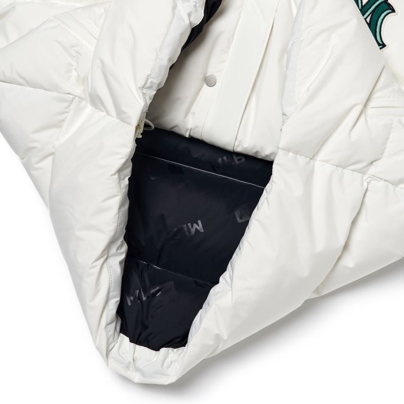 New MLB Down Jacket Cropped Unisex White 3ADJB0626-50IVS