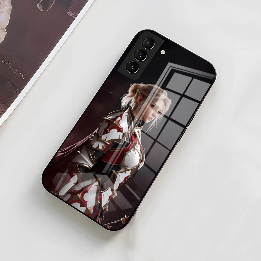 Чехол для телефона L-Lineage 2 для Samsung A56 A36 A26 A16 A15 A25 A35 A55 A14 A34 A24 A54 Стеклянный чехол