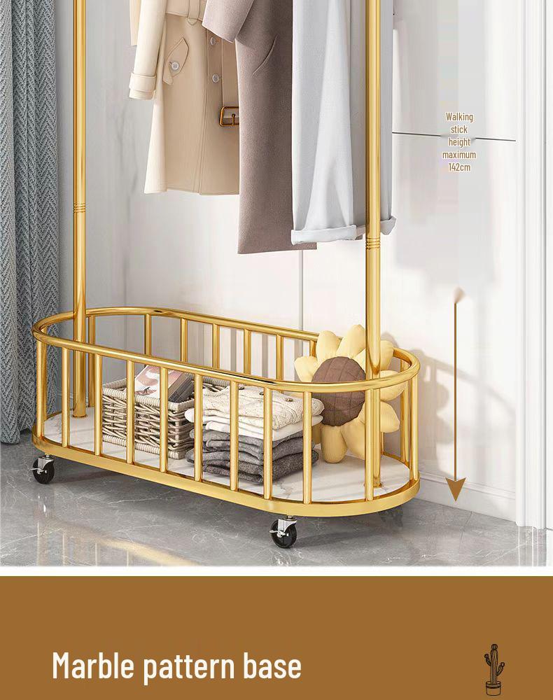 Internet-Famous Mobile Coat Rack: Bedroom Floor Hanger for Drying & Displaying Clothes Indoors