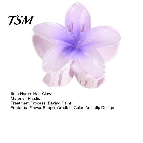 Sweet Hair Accessory Flower Shape Claw Candy Color Clip Shower High-end Back Head Decorative Fixing Sophisticated
