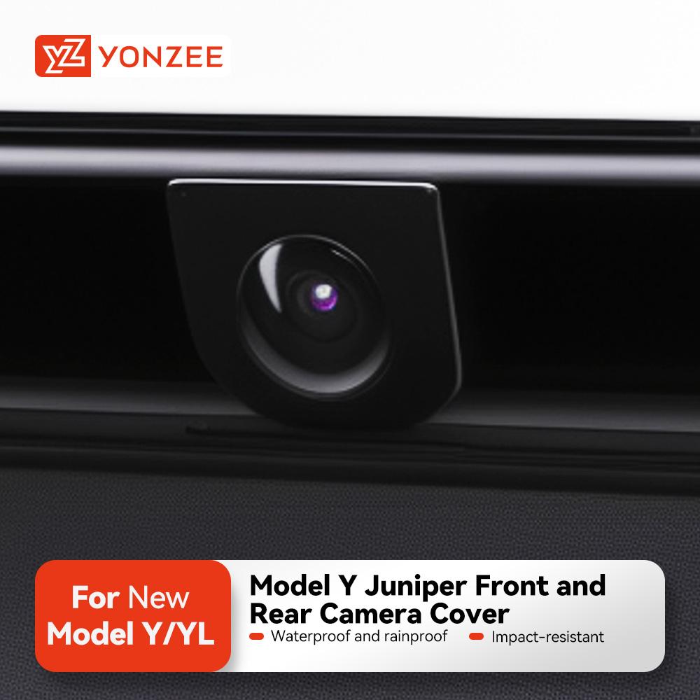 YZ Front Camera Protection for 2025 Tesla Model Y Juniper Car Accessories for Model Y L Lens Guard Anti Collision Waterproof