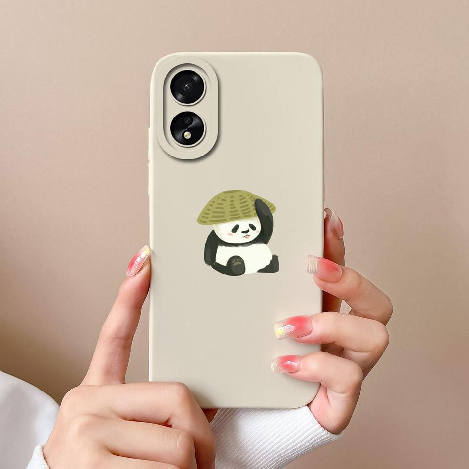 Чехол для Oppo A18 A38 4G Чехол с защитой камеры Крутой Астронавт Жидкий Силикон Мягкие Задние Крышки Для Oppo A 38 A 18 Корпус