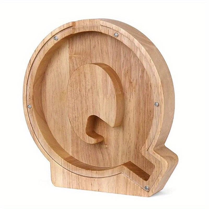 Двадцать шесть английских алфавитов, копилка, монета, деньги, копилка, деревянная коробка для хранения писем, настольное украшение, домашний декор, поделки для детей